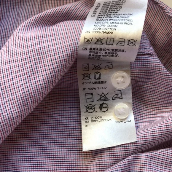 H&M BUTTON DOWN COLLARED LONG SLEEVE SHIRT CASUAL OR DRESS - Picture 9 of 9